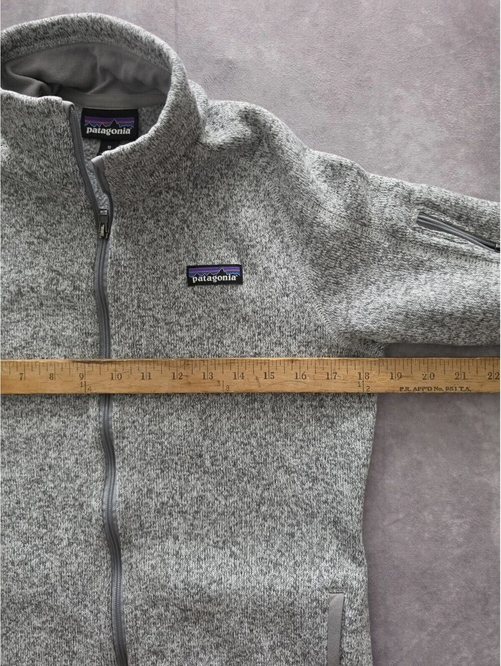 Patagonia Better Sweater Full Zip Fleece Jacket Women's Medium Gray Hiking